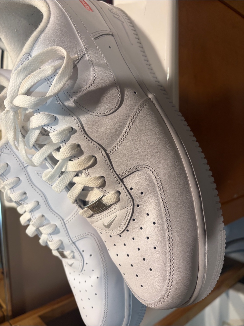 Nike Men’s Supreme Air Force ones size 12